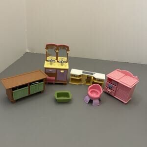 Fisher Price Loving Family Dollhouse Accessories Mixed Lot Vintage #2 READ